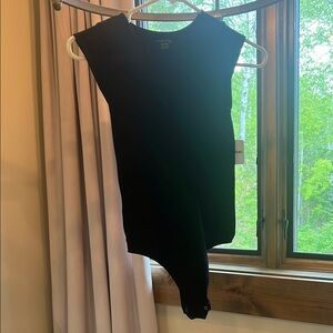 Free People Black Sleeveless Bodysuit
